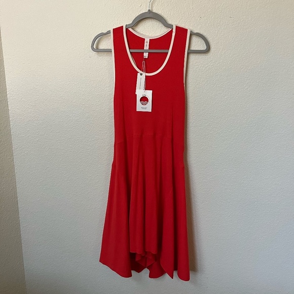 NWT DAILY PRACTICE x ANTHROPOLOGIE | Tennis Ribbed Hanky-Hem Mini Dress | Size L - Picture 4 of 12